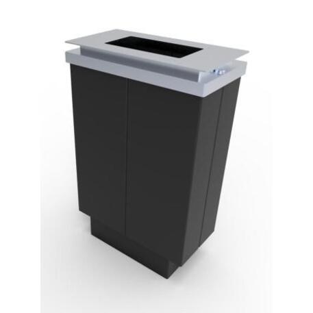 Metal litter bin 'STF/13-07-26/50L'