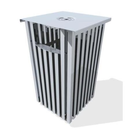 Metal litter bin 'STF/13-07-15/40L'