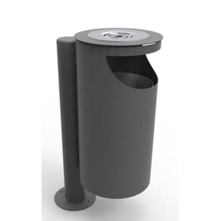 Metal litter bin 'STF/13-05-01/30L'