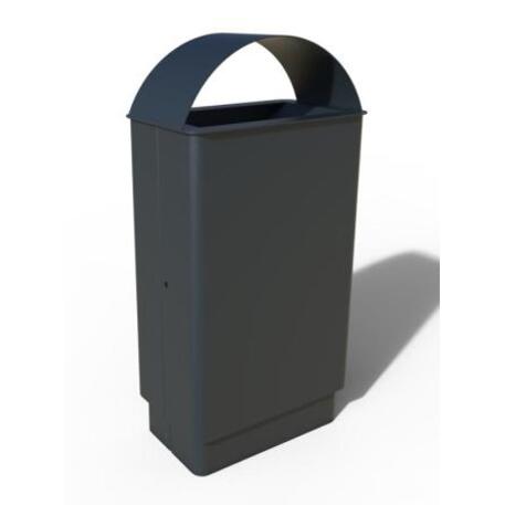 Metal litter bin 'STF/10-49-01_02/40L'