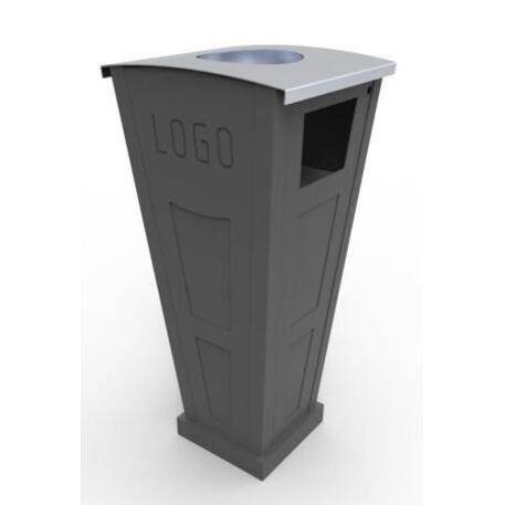 Metal litter bin 'STF/10-27-19/40L'