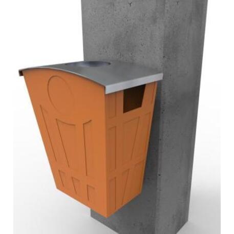 Metal litter bin 'STF/10-27-18/90L'