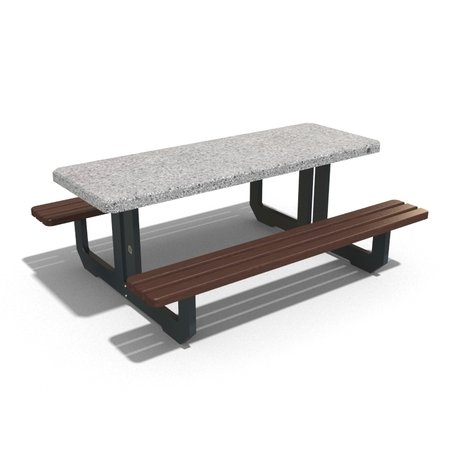 Concrete table + bench 2pcs. '190x148xH/72cm / BS-251'