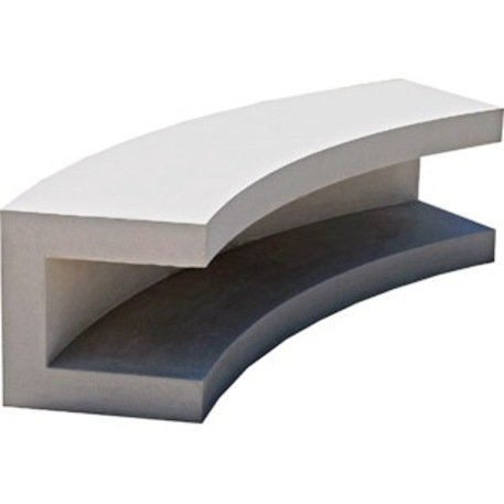 Lauko betoninis suolas 'AM / Concave bench 1800mm'