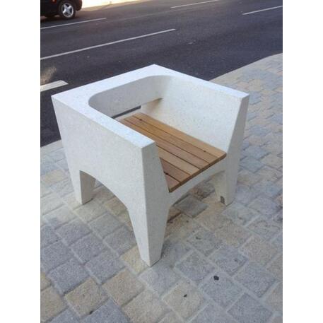 Lauko betoninis suolas 'LORD / Individual Chair 750mm'