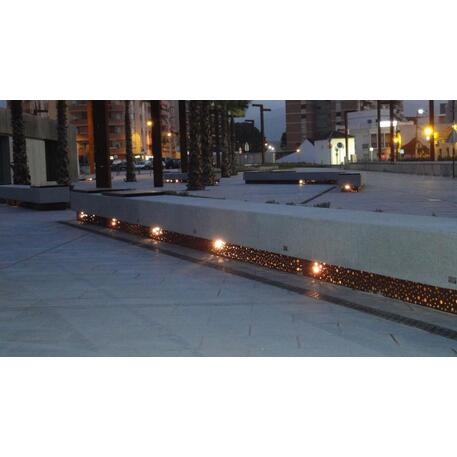 Lauko betoninis suolas 'Urban / Bench LED 2000mm'