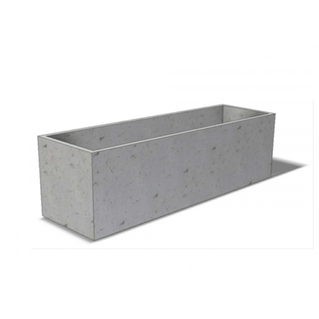 Lauko betoninis vazonas, gėlinė 'R-Light / Planter UHPC Concrete 1500mm'