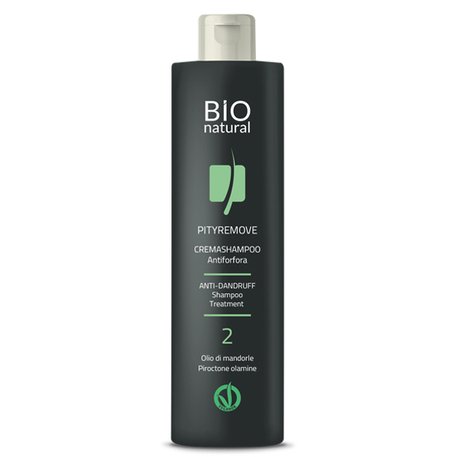 ‘Rebitalia’ Bio Natural Pityremove Dandruff Shampoo Cream with Menthol, Thyme, Tea Tree, Almond oils, Kremas šampūnas prieš pleiskanas su mėtų, čiobrelių, arbatmedžio, migdolų aliejais, 250ml