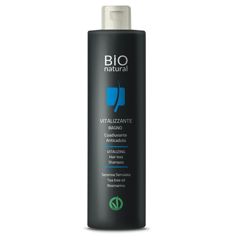 ‘Rebitalia’ Bio Natural Anti-aging Vitalizzante Shampoo Hair-loss, Šampūnas prieš plaukų slinkimą su arbatmedžio, rozmarino, migdolų, palmės vaisių, greipfrutų rausvųjų, mentolio ekstraktais ir aliejais, 250ml