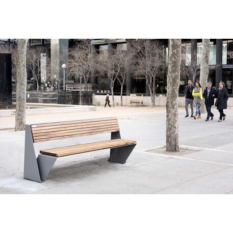 Metal bench 'Loop'