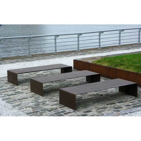 Lauko Corten metalo suolas 'Morella'