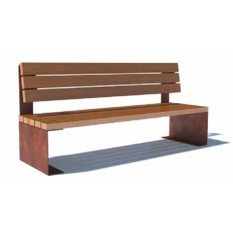 Metal bench 'Coia'