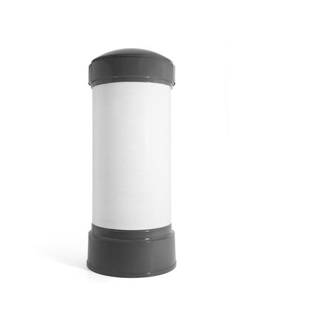 Informacinė reklaminė kolona pagaminta iš laminuoto polistereninio plastiko 'York-Ø135cm'