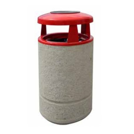 Concrete litter bin 'Autogrill 2 / 136L'