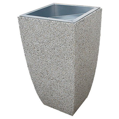 Concrete litter bin '45x45xH80cm / 70L'