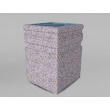 Concrete litter bin '45x45xH/60cm / 40L'