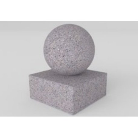 Betoninis atitvėrimo stulpelis apdirbtas granito skaldele '50xH/72cm'
