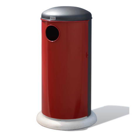 Metal litter bin 'Oblo 361 / 65L'