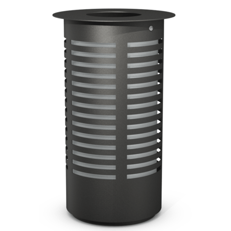 Metal litter bin 'Tower 398'