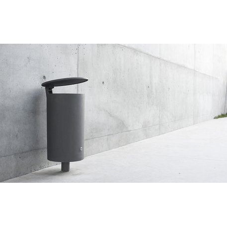 Metal litter bin 40L 'Point'