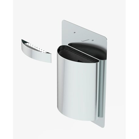 Metal litter bin 'Metro wall / 15L'