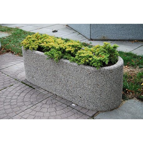 Concrete flower planter 120x40xH/40cm