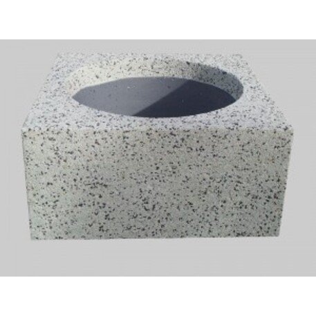 Concrete flower planter 60x60xH/39cm