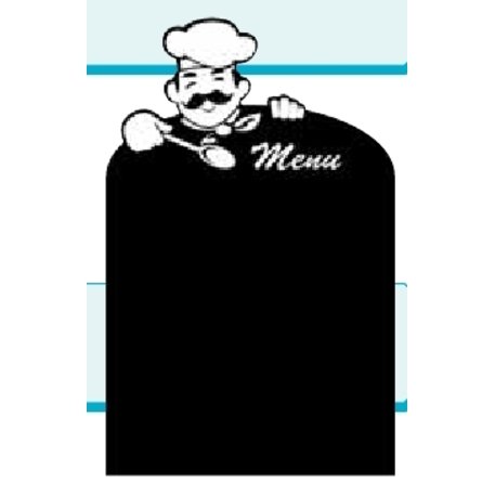 Meniu lenta kabinama ant sienos