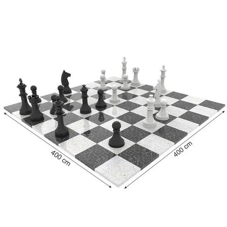 Betonowe podłoże do gry w szachy 