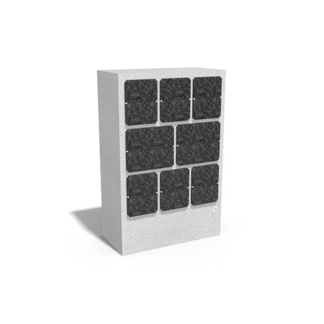 Kolumbariumas betoninis su granito skalda '100x50xH/140cm / BS-206'