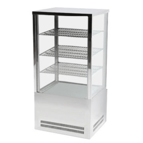 Vertikali šaldoma kvadratinė vitrina (45L +2°C /+ 10°C) 