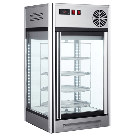 Vertikali šaldoma kvadratinė vitrina (108L +2°C /+ 10°C)