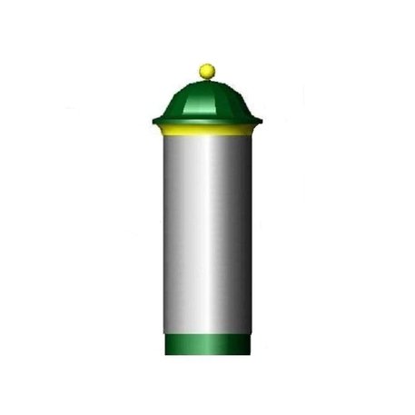 Informacinė reklaminė kolona pagaminta iš laminuoto polistereninio plastiko Ø120cm