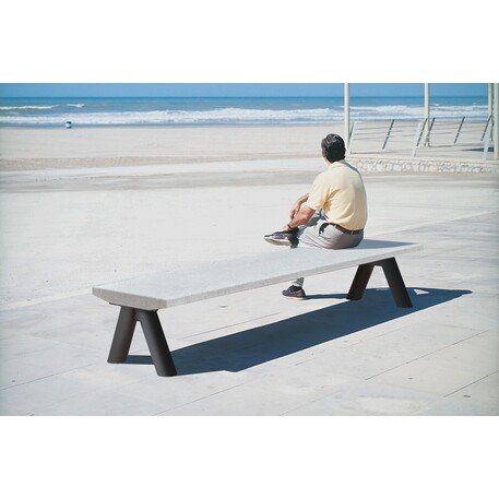 Бетонная скамейка без спинки, коллекция 'Stone / ALPHA'