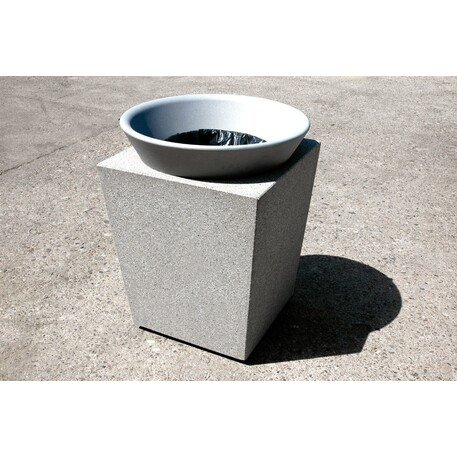 Concrete litter bin 'Paper-ina / 70L'