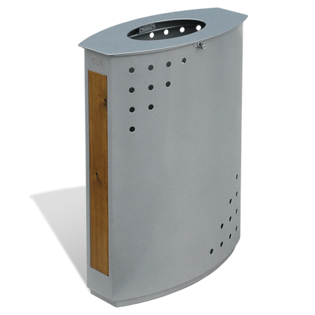 Metal litter bin 'Heron 359'