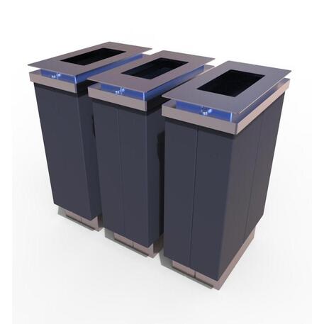 Metal litter bin 'STF/21-07-04MDL'