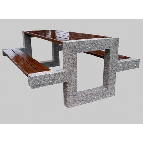 Concrete bench + table 'BR/SG030/MDL'