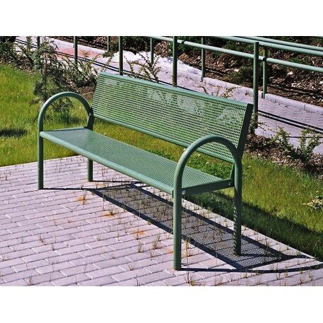 Metal bench 'STEEL_BD/L129/MDL'