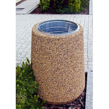 Concrete litter bin 'Ø62xH/82cm / 70L'