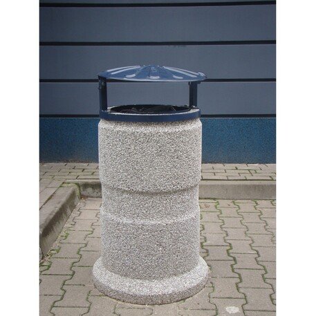 Concrete litter bin 'Ø48xH/105cm / 90L'