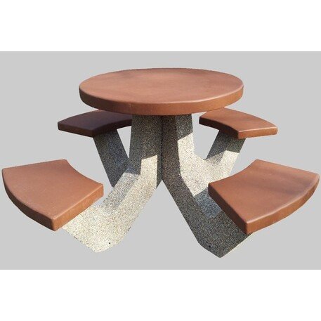 Concrete bench + table 'BR/SG048/MDL'