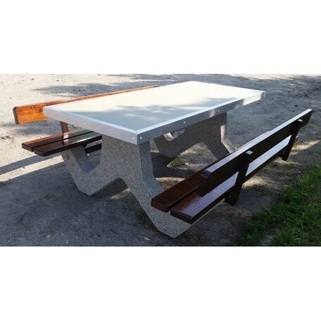 Lauko / Vidaus betoninis suolas ir stalas poilsiui 'BR/SG050/MDL'
