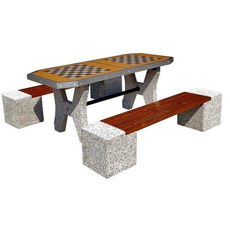 Stół betonowy do gry z dwoma ławkami 'BDS/SG022/MDL'