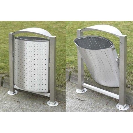 Metal litter bin 'BS/KU148N / 55L'