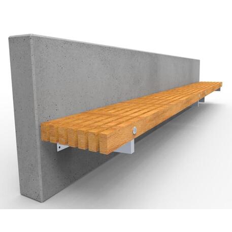 Concrete bench with backrest 'IROKO_STF/13-02-52MDL'