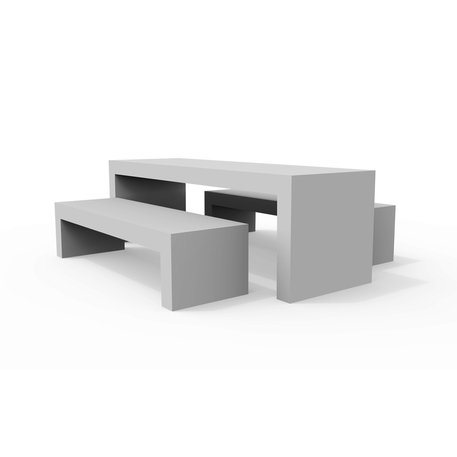 Concrete playing table and benches 2 pcs.  'BALARES'