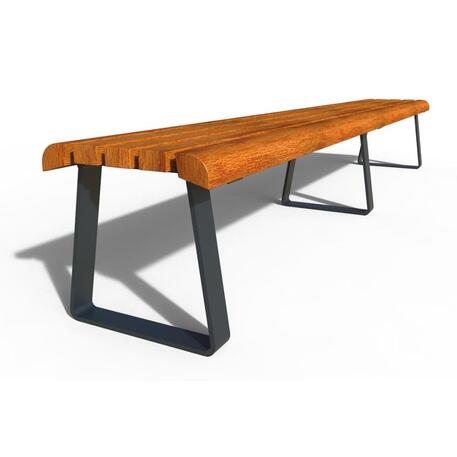 Metal bench without backrest 'IROKO_STF/24-02-16_01MDL'