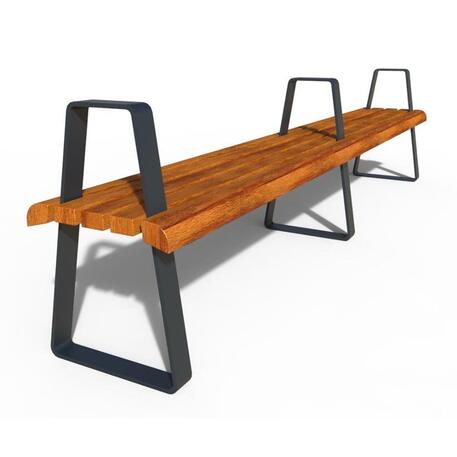 Metal bench without backrest 'IROKO_STF/24-02-16MDL'