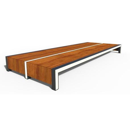 Metal bench without backrest LED 'IROKO_STF/24-02-15MDL'